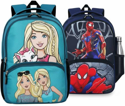 IckonicWorld COMBO Kid's Backpack TRENDY & STYLISH for Tuition ,Schools 30 L Backpack(Multicolor)