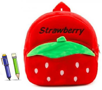 Bluemoon Kids School/Picnic/Carry/Bag - 2 To 5 Age (Red Strawberry) 10 L (Red) 10 L 10 L Backpack(Multicolor)
