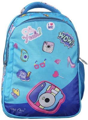 POLO CLASS Junior School Bag With Premium Digital Print-Blue 16 L Backpack(Blue)