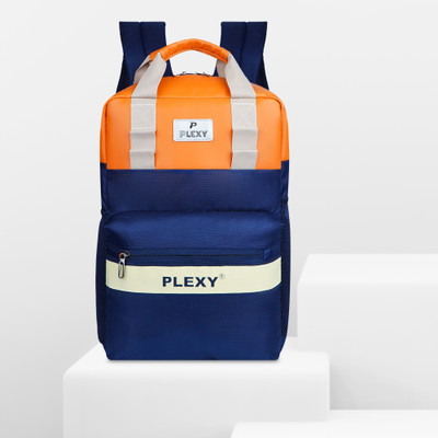PLEXY UTILTY BAGPACK WITH LEATHERATE FOR SCHOOLS,COLLEGE AND OFFICE ETC 35 L Laptop Backpack(Multicolor)