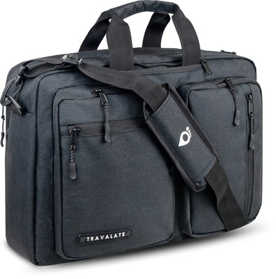 Travalate for Men 3 IN 1 Convertible Backpack for Office, Travel, and College 30 L Laptop Backpack(Black)