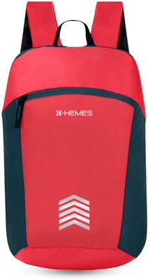 H-Hemes Small Bag, Gym Bag for Daily Use 1 Main Compartment with Front Zip Pocket 12 L Backpack(Red)