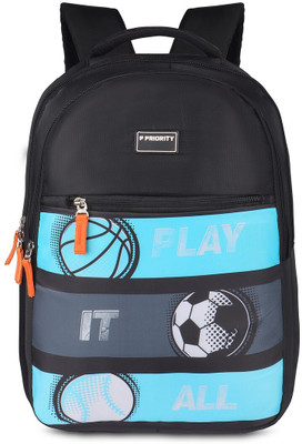 Priority 18 Inch Wonder 003 Printed College Black 31 L Backpack(Black)