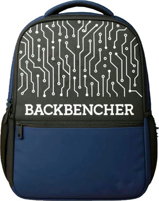 Anaya Craft Backbencher Printed Backpack for Boys & Girls | Stylish Bag with Compartments 30 L Backpack(Blue)