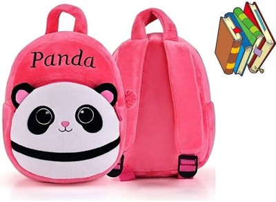 Bluemoon Cute Panda Preschool Kids Bag Beautiful Pink Backpack 10 L Backpack(Pink)