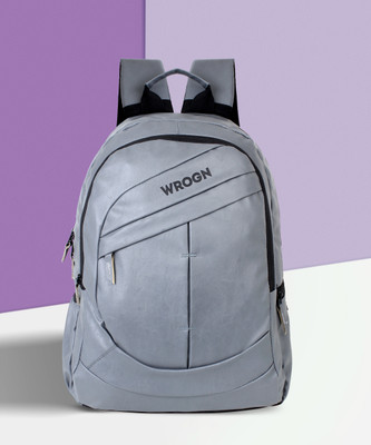 WROGN Large 35 L Laptop Backpack ARC backpack Unisex with Rain Cover (GREY) 35 L Laptop Backpack(Grey)