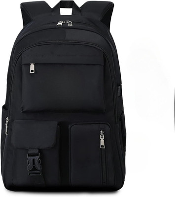 Zylos Backpack Purse for Women Convertible Travel Vintage PU Leather Shoulder Black 30 L Backpack(Black)