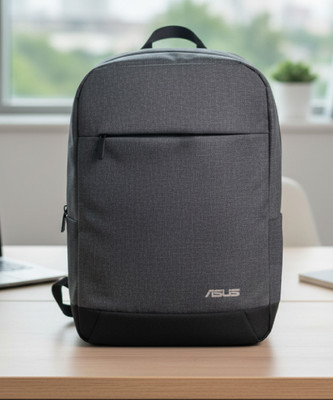 ASUS For Office/School/College/Business,Light weight Use For Men & Women Waterproof School Bag(Grey, Black, 18 L)