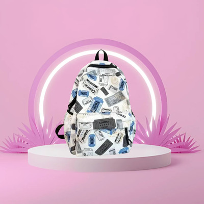 Mahaveer Collection MH-FK-STYLIS-20 15 L Backpack(White)
