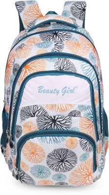 BEAUTY GIRLS BY HOTSHOT1568|School Bag|Tuition Bag|College Backpack|ForGirls&Women|19Inch| 35 L Backpack(White)