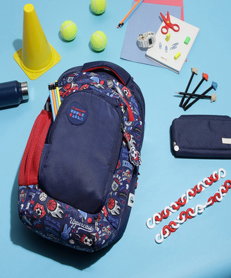 Uppercase Sprout 01 School Backpack Navy Blue 29.799 L Backpack(Blue)