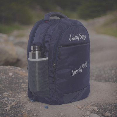 JairaJ regular size Laptop school bag college travell office bag with rain cover 40 L Backpack(Blue)