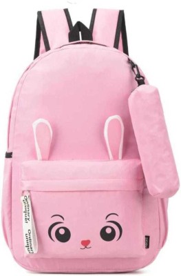 L and A ENTERPRISES Women's/Girls Preppy Style Fashion Women Girls Backpack Korean Design 10 L Backpack(Pink)