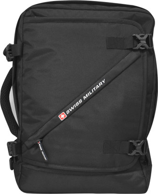 SWISS MILITARY Multi-Purpose Backpack Cum Sling Bag (LBP88) 14 L Laptop Backpack(Black)