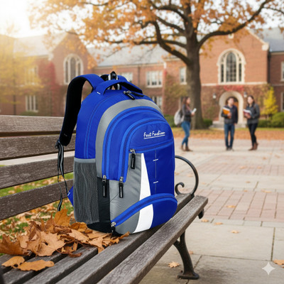 Softmax 30L Laptop Backpack Medium Bagpack school college laptop travel bag office bag 30 L Laptop Backpack(Blue, Grey, White)