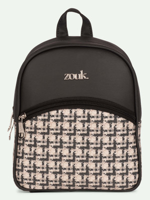ZOUK Dalila Mini-Daypack - Carter Checks 4.01 L Backpack(Beige)
