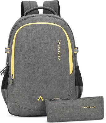 ARISTOCRAT Polyester 32L Tiago Backpack (H) Grey For Men & Women 32 L Backpack