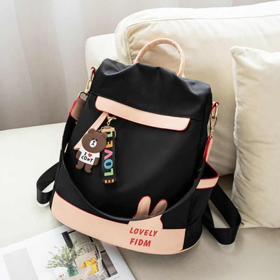 BANQLYN New Style Water Proof Oxford Fabric Backpack For Girls Durable School Backpack 15 L Backpack(Black)
