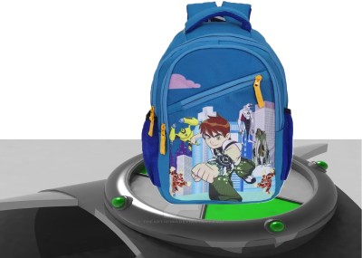 BLENZO Kids Ben 10 3D Effect Lightweight Suitable Upto 3-5 Years Waterproof 20 L Backpack(Blue)