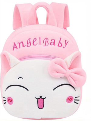 HappyChild Toddler Angle Baby School Bag Age 2 to 5 year for Picnic Traveling Casual Bag 10 L Backpack(Pink)