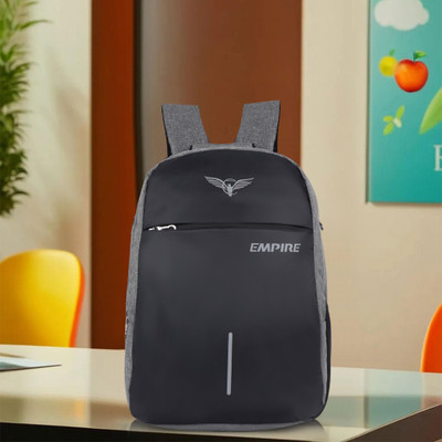 EMPIRE Casual 15.6 Inch Laptop Travel Office College School Unisex Backpack 35 L Laptop Backpack(Grey)