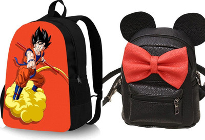 khatushyam collection A_GOKU_@@_3 & MICKY BLACK GIRL BACKPACK_abc 30 L Backpack(Black, Black)