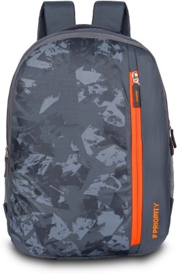 Priority Polyester Dark Grey Spectra 001 Printed College 36 L Backpack(Grey)