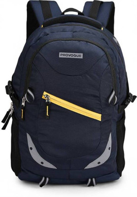 PROVOGUE unisex spacy with rain cover and reflective strip 35 L Laptop Backpack(Blue)