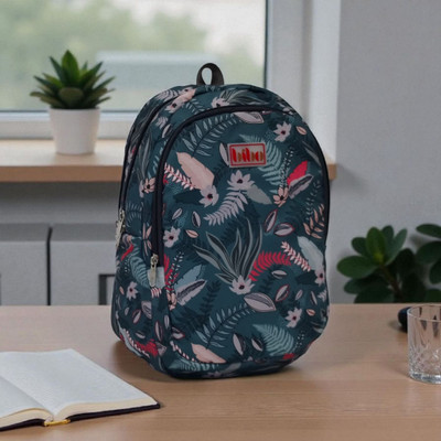 BIBO Floral Printed Lightweight Backpack for Girls & Women college Trendy Casual Bag 25 L Backpack(Green)