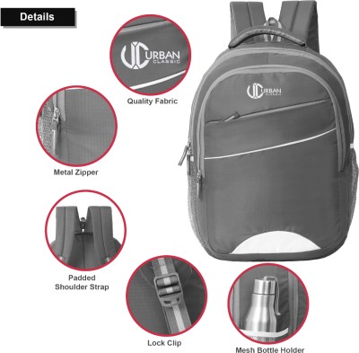 Urban Classic urbangrey45l_20 45 L Laptop Backpack(Grey)