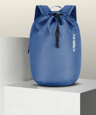 Krishiv Casual / School / College / Student Water Resistant Travel Dori Bag Backpacks 15 L Backpack(Blue)