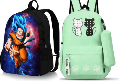 khatushyam collection A_GOKU_@@@_2 & PNJ__-GRN--1_abc 30 L Backpack(Black, Green)