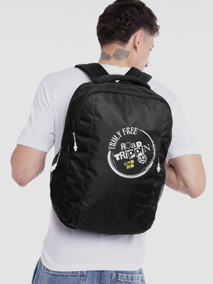 BAD HABIT Black Backpack 40 L Laptop Backpack(Black)