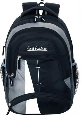 Fast Fashion 30L Medium Bagpack school college laptop travel bag 30 L Laptop Backpack(Black)