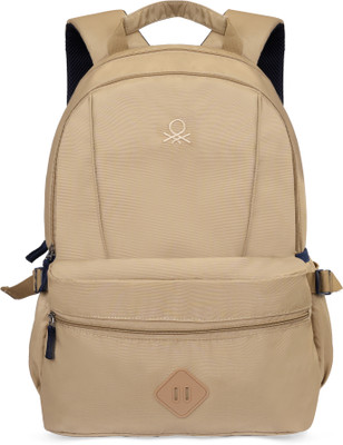 United Colors of Benetton MONO 21 L Laptop Backpack(Beige)