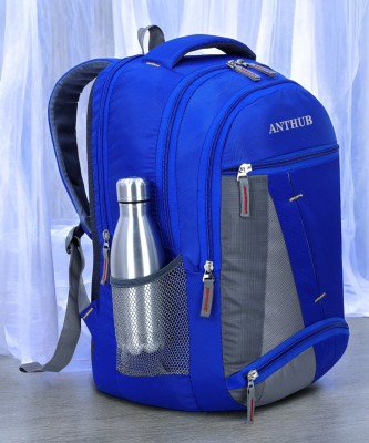 ANTHUB Casual Travel Bagpack/College Backpack/School Office Bag for Men and Women(1010) 30 L Laptop Backpack(Blue, Grey)