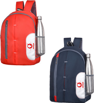 GURRAM Adventure Ready Pack 25 L Backpack(Red, Blue)