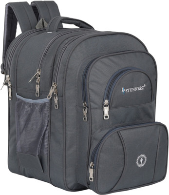 STUNNERZ Stylish GREY School Bag for Boys & Girls of Class 5th-10th Waterproof Bag 50 L Backpack(Grey)