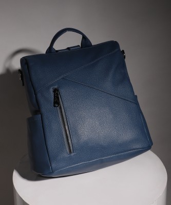 Haute Sauce Asymmetrical Broad Backpack - Blue 17 L Backpack(Blue)