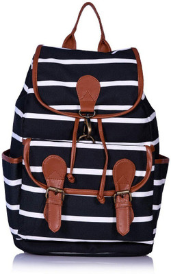 Ann Springs Women Canvas Printed Backpack 10 L Backpack(Tan)