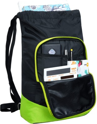 Favio The Confidence FTC_Backpack-Black-Green-1_14 15 L Backpack(Black, Green)