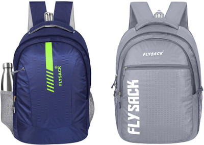 FLYSACK Everyday Versatile Casual Durable Stylish Multi-Purpose Classic Backpack 35 L Backpack(Blue, Grey)