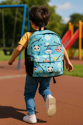 Balaji Hosiery ClassicSmart Multi-Compartment School Backpack Waterproof School Bag(Blue, 1 L)