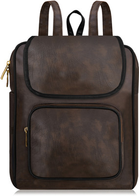PARTH ENTERPRISE PE-BP05 6.19 L Backpack(Brown, Black)