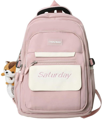 WALSON Trendy Kawaii Backpack For College or School Backpack | Standard Backpack 30 L Backpack(Pink)