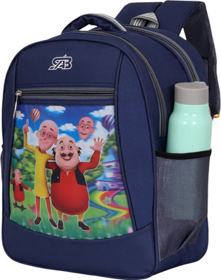 SAB Bags Cute Cartoon Digital Printed Waterproof school backpack for Nursery to Class 2 Waterproof School Bag(Blue, 30 L)