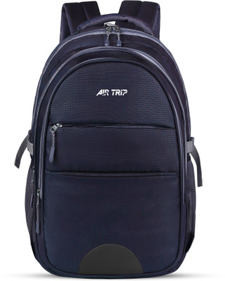 air trip Office/College/School Spacy unisex backpack with raincover and reflective strip 40 L Backpack(Black)