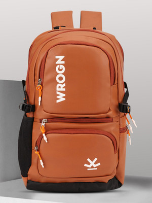 WROGN Unisex Bag with rain cover Office/School/College/BusinessC-35L 35 L Backpack(Orange)