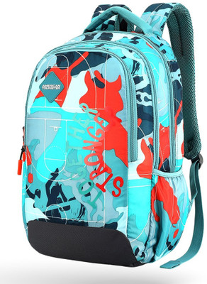 AMERICAN TOURISTER Fizz - Greyish Bue 32 L Backpack(Blue, Red)