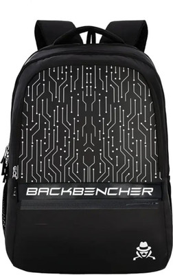 ALIGRAPHICS Backbencher Large Laptop Backpack, College Bag, Travel With 2 Hidden Pockets 30 L Laptop Backpack(Black)